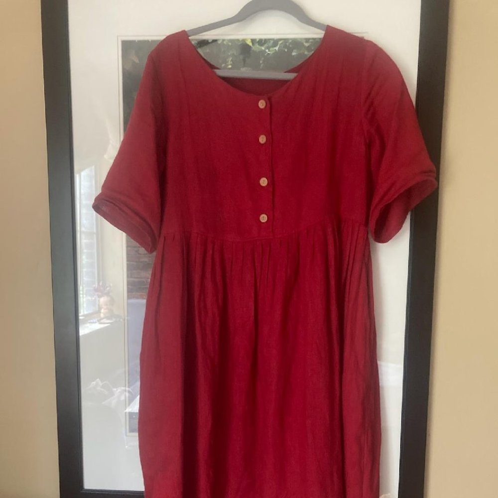 Handmade linen dress